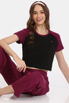 Rosaline Loungewear Top - Black Beauty — thumbnail 4